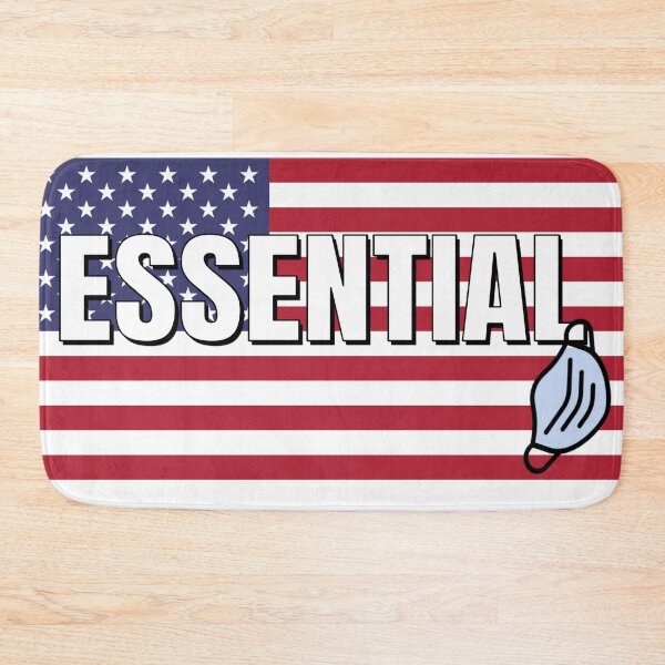 Item preview, ESSENTIAL on US Flag w mask designed and sold by AMGImpressions.