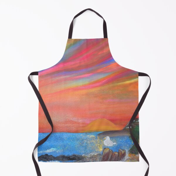 Item preview, San Pedro Royal Palms Beach Sunset Painting By Concetta Ellis designed and sold by concettaellis.