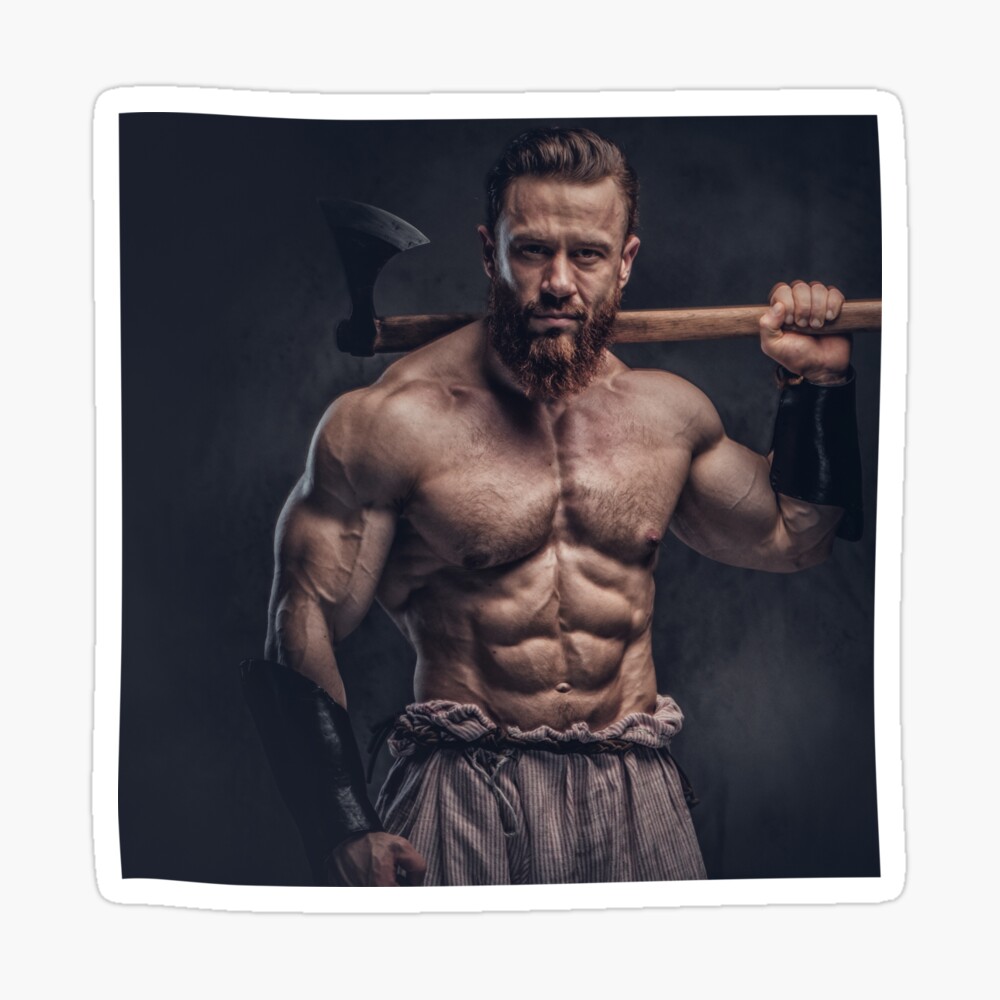 Muscular Viking Warrior Spiral Notebook for Sale by Orkneyology | Redbubble
