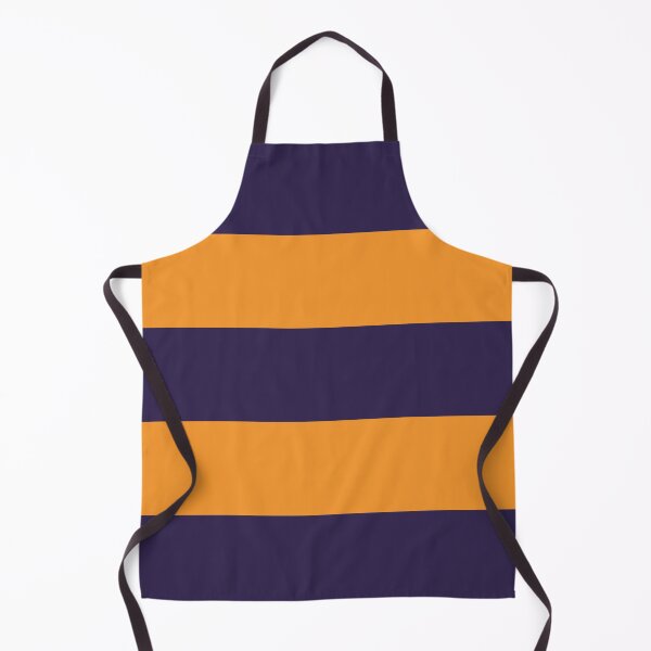 Item preview, Large NAVY BLUE and ORANGE Horizontal STRIPES designed and sold by RachelMacht.