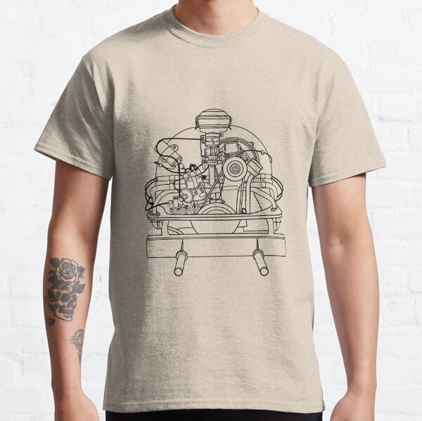 Aircooled Engine Bug/Bus Stock Classic T-Shirt