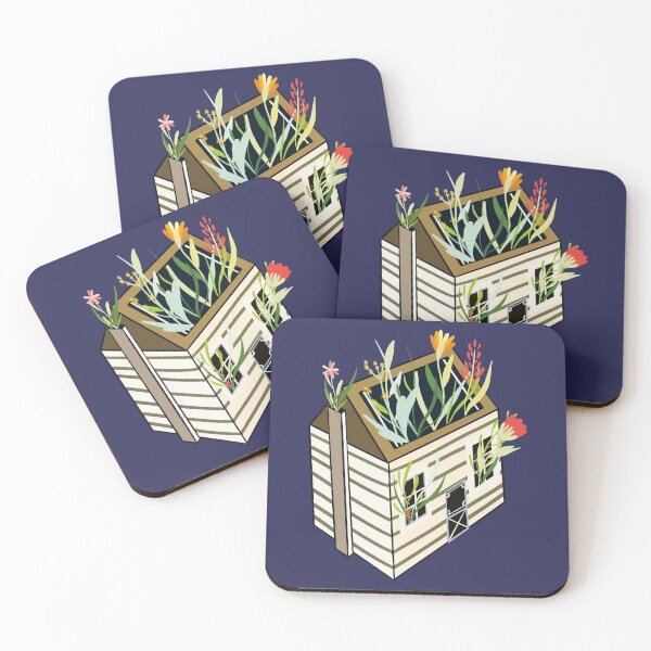 Item preview, Cute Little Flower House Illustration  designed and sold by TheRainbowRoom.