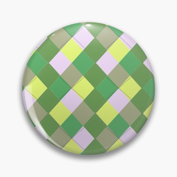 Item preview, Green, Olive Drab, Lemon Yellow Argyle designed and sold by tulipdesign.