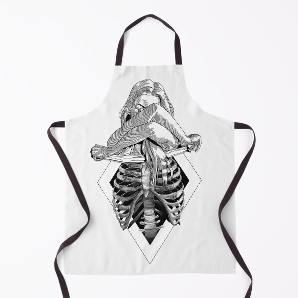 Item preview, Skeleton girl taking shirt off designed and sold by h-and-c.