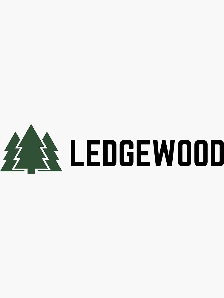 "Ledgewood Association Tree Horizontal (2)" Sticker for Sale by