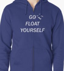 Geh schwimm dich selbst Kapuzenjacke