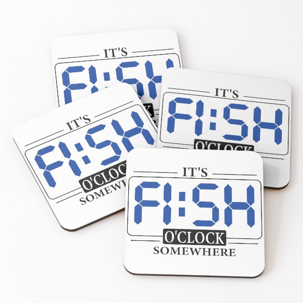 Item preview, IT'S FISH O'CLOCK SOMEWHERE - Funny Gift For Fishing Lovers designed and sold by CreativaArt-.