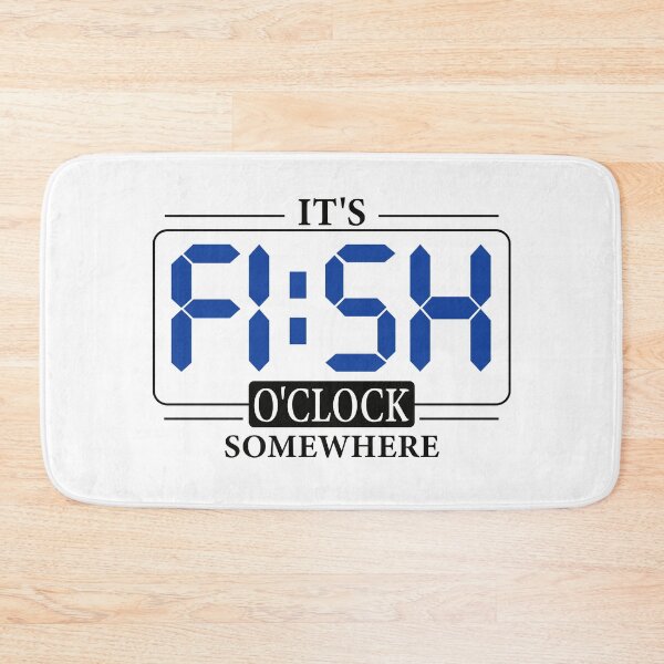Item preview, IT'S FISH O'CLOCK SOMEWHERE - Funny Gift For Fishing Lovers designed and sold by CreativaArt-.