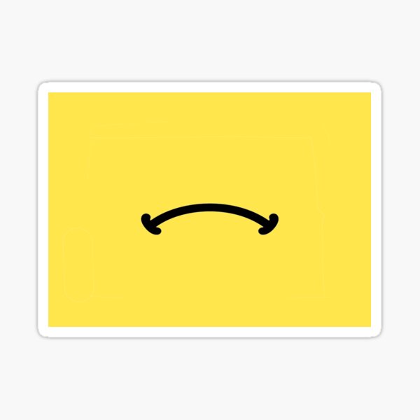 Grumpy face emoji mask | flip it for a happy face Sticker