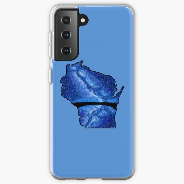 Wisconsin Silhouette - Milky Way Samsung Galaxy Soft Case