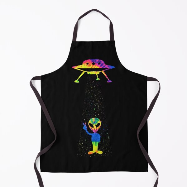Item preview, Vintage 1970's 80's Tie Dye Groovy Alien Peace Sign designed and sold by ThreadsNouveau.