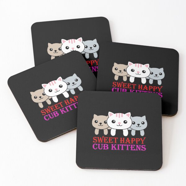 Item preview, Sweet Happy Cub kittens Essential Sticker And Shirt Design designed and sold by Glike.