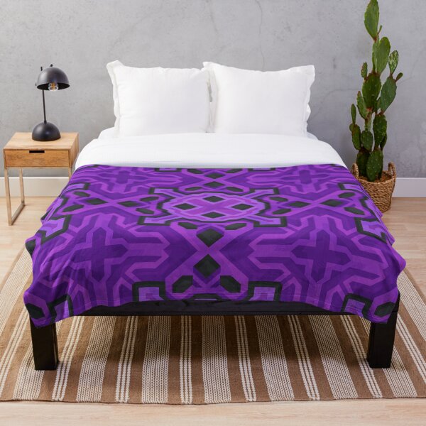 Purple Glazed Terracotta - PureBDcraft Throw Blanket