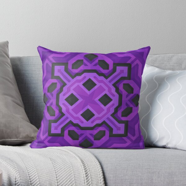 Purple Glazed Terracotta - PureBDcraft Throw Pillow