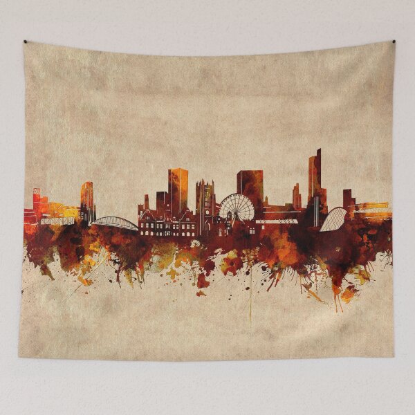 Item preview, manchester skyline vintage designed and sold by BekimART2.