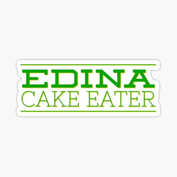 "Edina Cake Eaters 2" Sticker by CakeEaterDesign Redbubble