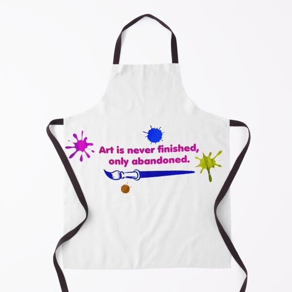 Item preview, Art Is Never Finished Only Abandoned designed and sold by Mary Riley.