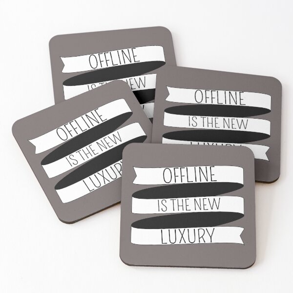 Item preview, Offline is the new luxury - Anti Social Media designed and sold by My-Queens-Store.