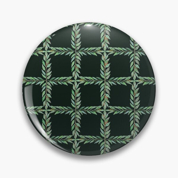 Item preview, Leaf Grid Dark Green designed and sold by Alexia Faye.