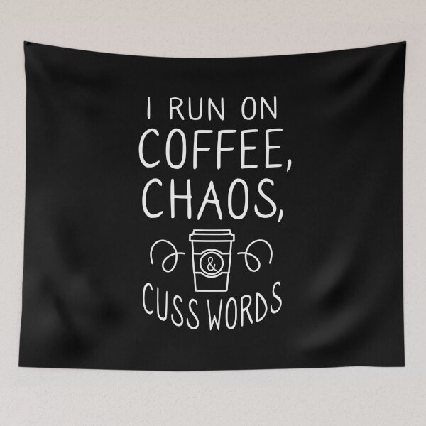 Item preview, I Run On Coffee Coffe Lover gift designed and sold by 2blackcherries.