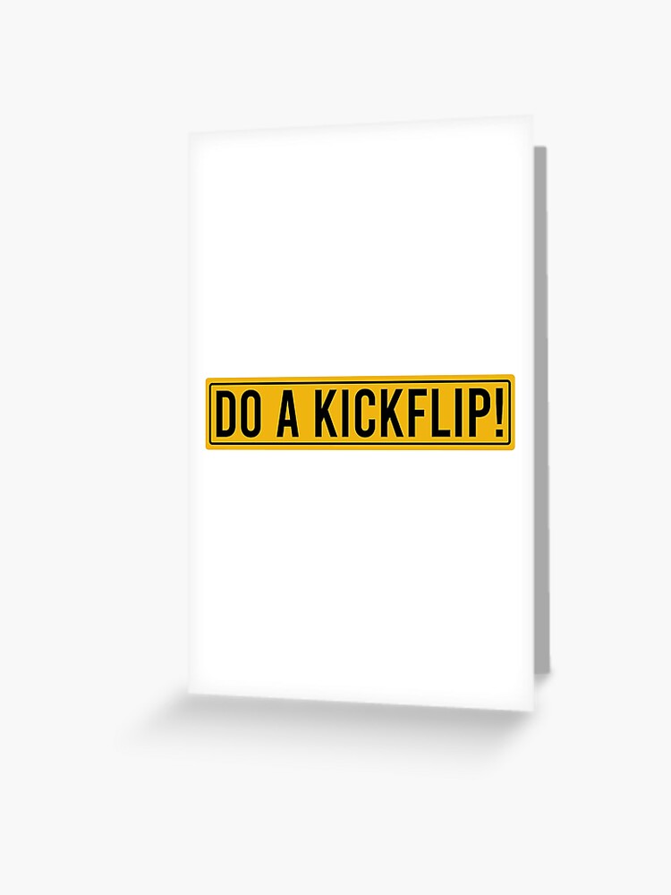 Do a kickflip Sticker for Sale by smoirartwork