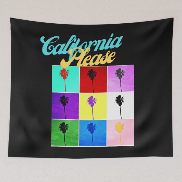 Item preview, California Please Palm Trees Colorful Pop Art Retro T-Shirts And Gifts designed and sold by concettaellis.