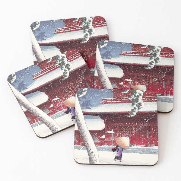 Item preview, Japanese Winter Woodblock Print designed and sold by publicremix.