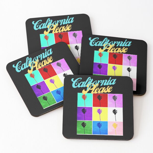 Item preview, California Please Palm Trees Colorful Pop Art Retro T-Shirts And Gifts designed and sold by concettaellis.
