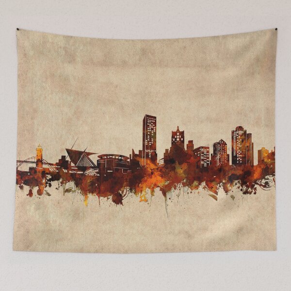 Item preview, milwaukee skyline vintage designed and sold by BekimART2.