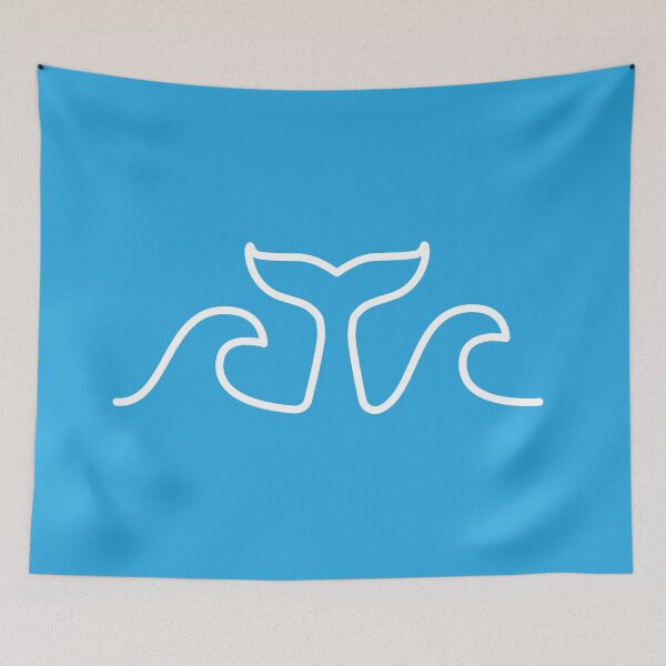 Artikelvorschau, Whale Tail and Waves entworfen und verkauft von npdstudio.