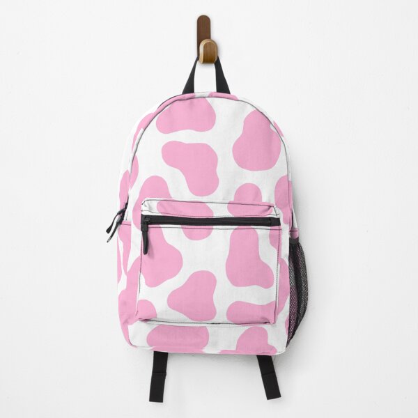 pink cow pattern Backpack