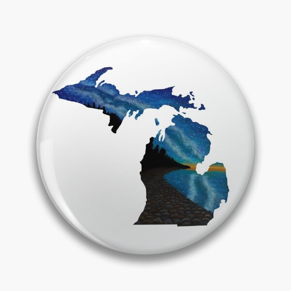 Item preview, Michigan Silhouette - Milky Way designed and sold by EcoElsa.