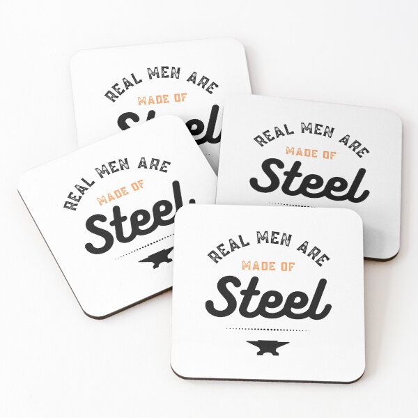 Item preview, Real Men Are Made Of Steel  designed and sold by Sutra-Lotus-Co.