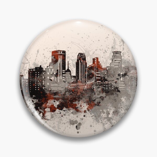 Artikelvorschau, Minneapolis Skyline entworfen und verkauft von BekimART2.