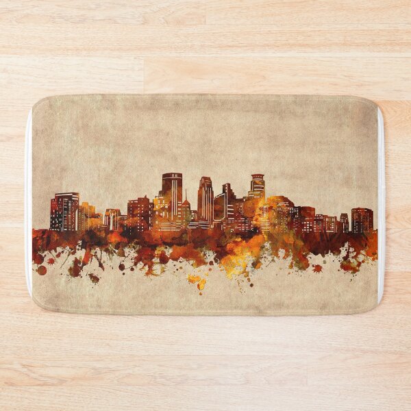 Item preview, minneapolis skyline vintage designed and sold by BekimART2.