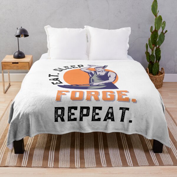 Item preview, Eat Sleep Forge Repeat  designed and sold by Sutra-Lotus-Co.