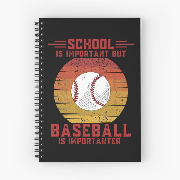 Item preview, School is important but baseball is importanter funny education baseball designed and sold by OneTimeEngineer.