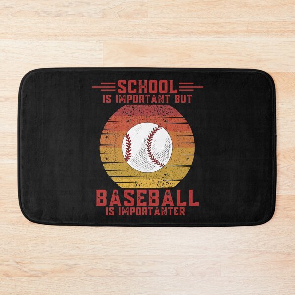 Item preview, School is important but baseball is importanter funny education baseball designed and sold by OneTimeEngineer.