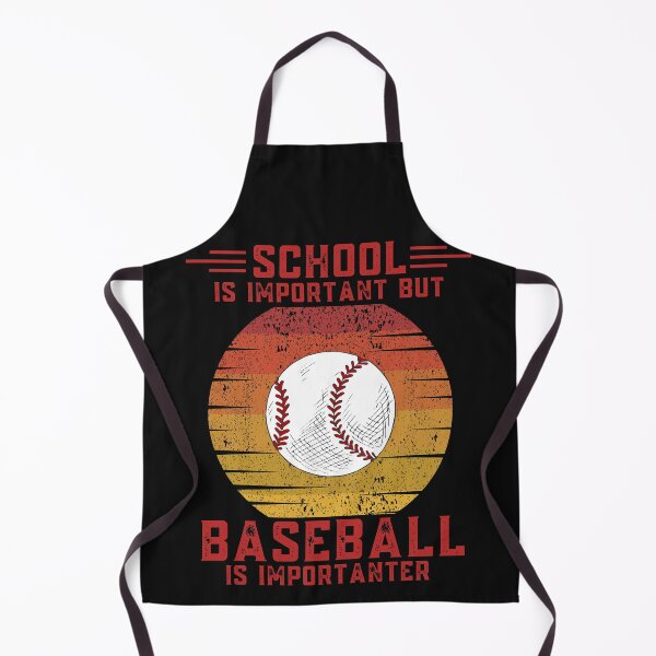 Item preview, School is important but baseball is importanter funny education baseball designed and sold by OneTimeEngineer.