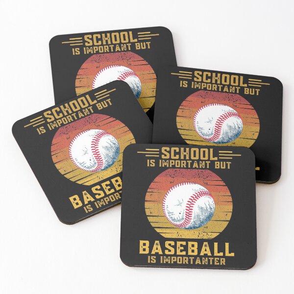 Item preview, School is important but baseball is importanter funny education baseball designed and sold by OneTimeEngineer.