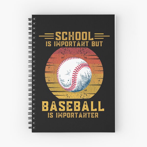 Item preview, School is important but baseball is importanter funny education baseball designed and sold by OneTimeEngineer.