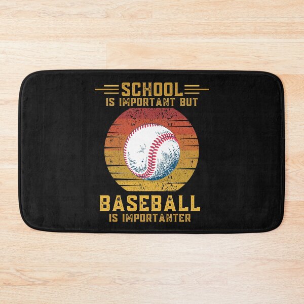 Item preview, School is important but baseball is importanter funny education baseball designed and sold by OneTimeEngineer.