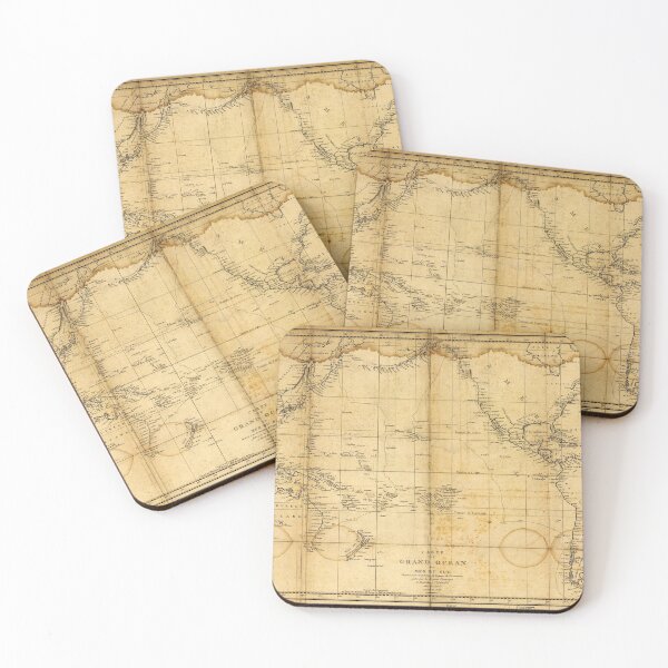 Item preview, Map of the Pacific Ocean (1788) designed and sold by allhistory.