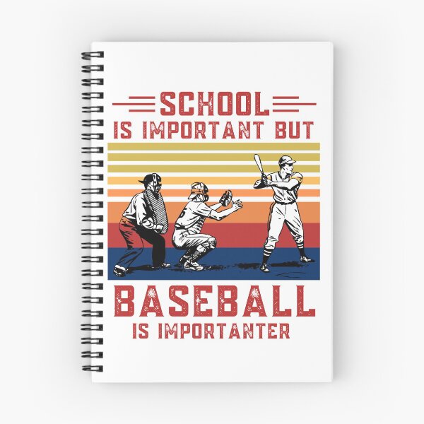 Item preview, School is important but baseball is importanter funny education baseball designed and sold by OneTimeEngineer.