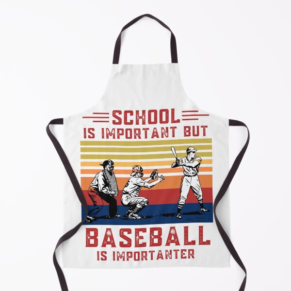Item preview, School is important but baseball is importanter funny education baseball designed and sold by OneTimeEngineer.