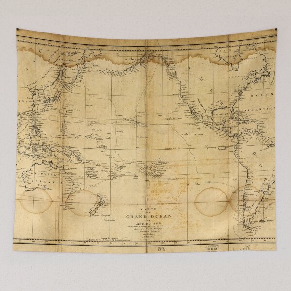 Item preview, Map of the Pacific Ocean (1788) designed and sold by allhistory.