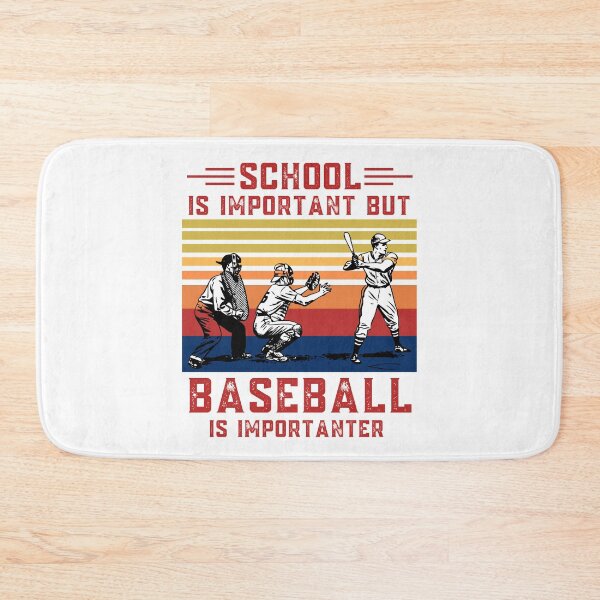 Item preview, School is important but baseball is importanter funny education baseball designed and sold by OneTimeEngineer.