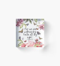 2 Corinthians 5:7 Acrylic Block
