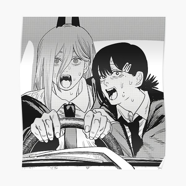 "Chainsaw Man Power driving" Poster for Sale by DFNR Redbubble