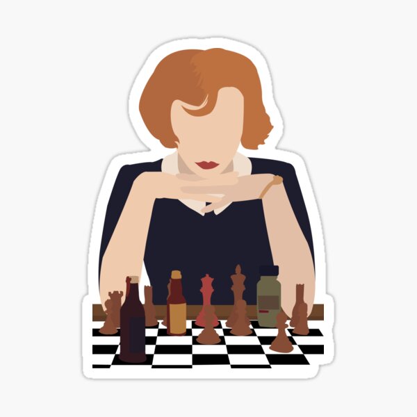 Benny Watts - The Queen's Gambit Sticker for Sale by ancesp